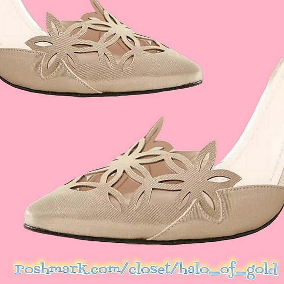 Anthropologie 🦋Rose Gold 🦋Laser Cut Toe🦋Size 8 - Picture 4 of 16